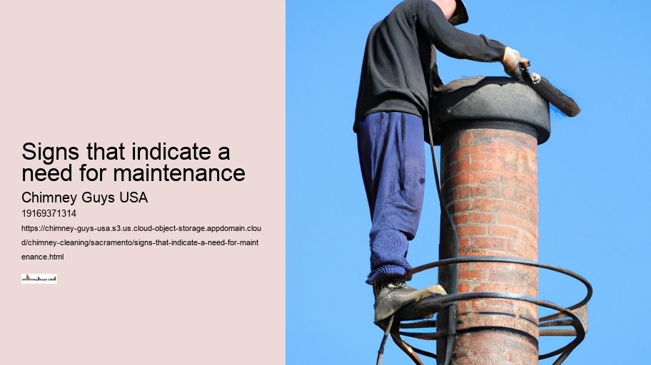 Signs that indicate a need for maintenance